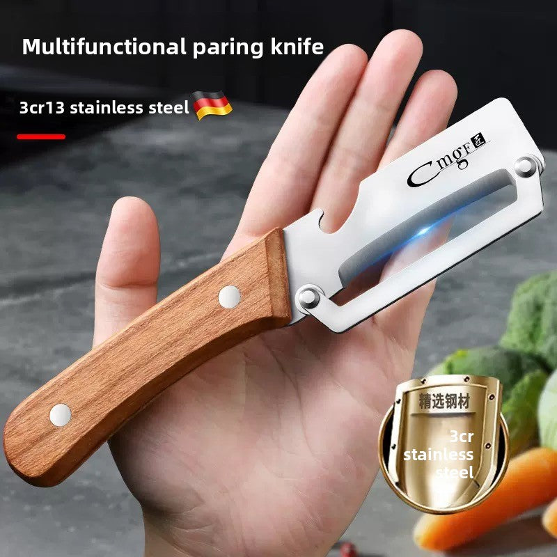 Wooden Handle Vegetable Peeler