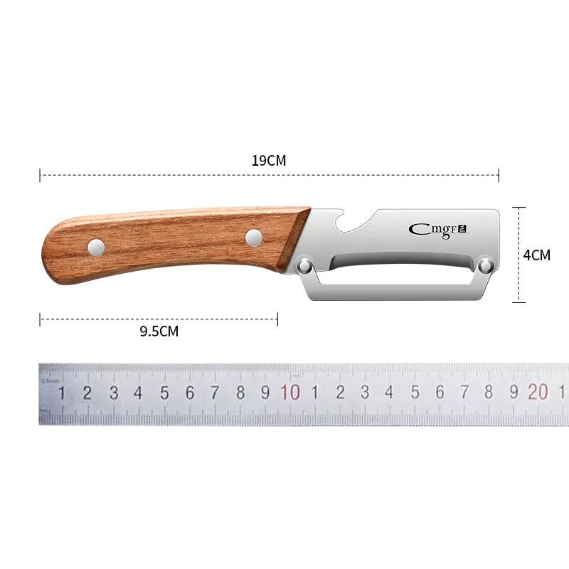 Wooden Handle Vegetable Peeler
