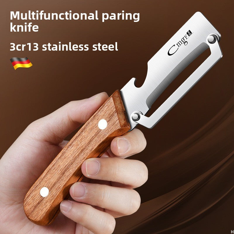 Wooden Handle Vegetable Peeler